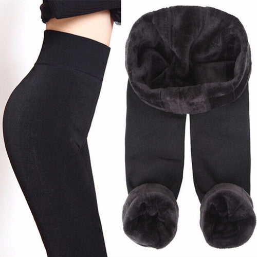 CWL™ Ladies Thick Winter High Waist Velvet Slimming Leggings