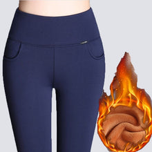 Load image into Gallery viewer, CWL™ Thick Skinny Velvet Leggings